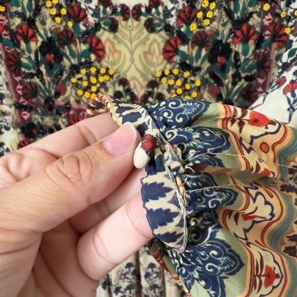 Anthropologie Bhanuni By Jyoti Beaded Far Fields Beaded  Dress Size 12 PETITE - Picture 9 of 12